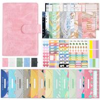 Crocodile Budget Planner Cash Envelope Binder With Budget Envelopes A6 Binder Pockets Cash Envelope Wallet For Budgeting A6 white