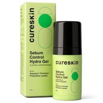 Cureskin Sebum Control Hydra Gel: Drėkinimas ir riebumo kontrolė riebiai odai su Aquaxyl, Farnesolu, Probiotikų lizatu (17 g)