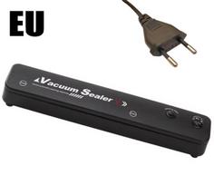 Juodas vakuuminis pakavimo aparatas 220V elektrinis vakuuminis sandarinimo pakavimo aparatas, su vakuuminio maišelio jungtimi, namų maisto šviežumas