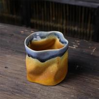 Creative Personality Coffee Cup Retro Irregular Mug Japanese Coarse Ceramic Mug Home Multifunctional Ceramic Tea Set Home Mug 201-300ml