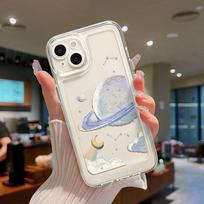 Colored Planet Mobile Case Applicable To Apple 16promax Painted Space Shell IPhone 14/15 Protective Case 13 Apple 16