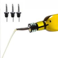 3X nerūdijančio plieno alkoholio pilstukas laisvo srauto vyno butelio piltuvėlis kamštis sidabras
