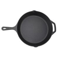 Kitchen Saute Fry Pan Cast Iron Uncoated Preseasoned Deep Frying Pan Skillet for Kitchen