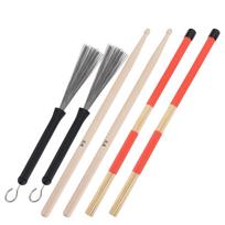 Būgnų lazdelės 5A Classic Maple Rod Instrumentų aksesuaras su įtraukiamais šepetėliais Jazzui