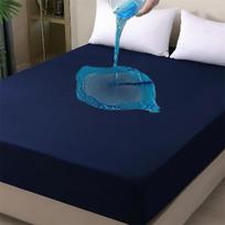 100 % vandeniui atsparus kietas lovos paklodė Nordic reguliuojamas čiužinys uždengia keturis kampus su elastine juostele kelių dydžių paklodė Sheet 80X200x30cm tamsiai mėlyna