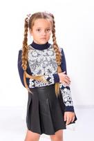 Stylish Girls’ Blouse – Vibrant Print & Lightweight Fabric, Perfect for Everyday & Festive Wear, Any Season, 6340-036-33 HC 110 bedugnė