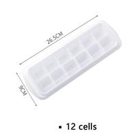 12/48/60 Grotelių Ledo kubelių padėklas Plastikinis Ledo kubelių gaminimo įrankis Sferos formelė kokteiliams 12 cells