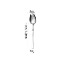 Western Cutlery Set: Stainless Steel Steak Knife, Fork, High-End Dinner and Dessert Spoon Set.