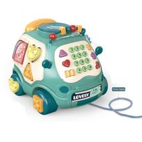 Baby Early Education Multifunctional Music Cart Baby Toys Hand Drum Children'S Puzzle Phone Scooter