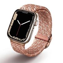 Uniq Aspen Strap Apple Watch 40/38/41Mmseries 1/2/3/4/5/6/7/8/9/Se/Se2 Braided From Pink/Citrus Pink
