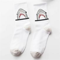 New Spring Winter Happy Shark Unisex Hip Hop Skateboard Keep Warm Socks Street Wear Dance Rock Punk Party Dropship