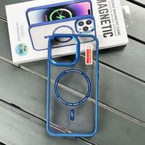Applicable To IPhone15Pro Metal Lens Mobile Phone Case 13 Skin-friendly Magsafe Magnetic 14 Protection Case iPhone 15