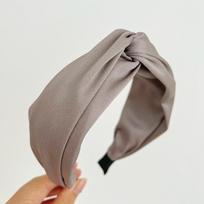 PROLY New Fashion Women Headband Wide Side Cross Knot Hairband Solid Color Turban Girls Classic Headwear Hair Accessories