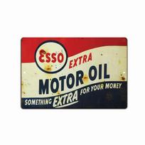 TIN SIGN Esso Oil Gas Rustic Gas Station Metal Sign Décor Garage Auto Shop