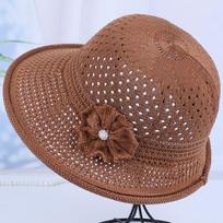 Hat Summer Sun Shading Breathable Grass Hat Elderly Fisherman Hat One size