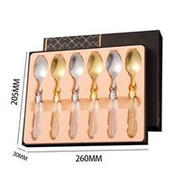 1/6/12pcs Dinnerware Set Stainless Steel Tableware Knife Fork Spoon Luxury Cutlery Set Gift Box Flatware Utensils For Kitchen