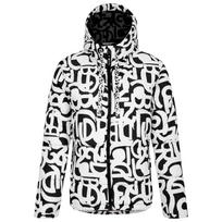 Womens/Ladies Society Graffiti Padded Jacket 6 UK juoda/balta