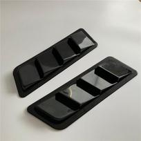 Glossy Black ABS Car Air Flow Intake Hood Scoop Vent Bonnet Decorative Cover Universal Car Styling