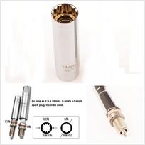 65mm Magnetinis žvakės raktas 3/8 14MM Žvakės išėmimo įrankis Chromuotas white