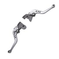1 Pair Motorcycle Brake Clutch Lever Aluminum Alloy Anodized Short Adjustable Brake Handle Levers