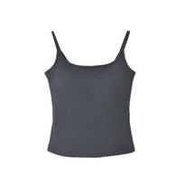 Yukes Women's Suspender Vest Top with Chest Pad - White, Spring/Summer Outerwear, Beautiful Back Design Extra Large tamsiai pilka spalva