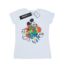 Disney Womens/Ladies Mickey Mouse Vintage Arrows Cotton T-Shirt L balta