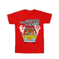 Scooby Doo Mens Mystery Machine T-Shirt raudona