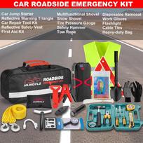 Car Emergency Kit with 2000A Jump Starter, First Aid, Tow Rope, Roadside Safety Tools United States