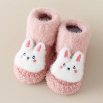Thick Warm Non-slip Baby Walker Shoes: Soft Sole Socks for Ages 0-3, Unisex, Autumn/Winter Size 12 (11.5cm inner length) mėlyna