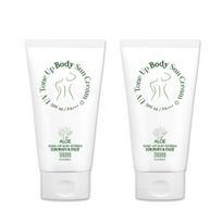 TENZERO Aloe UV Tone-Up Body Sun Cream SPF46 PA+++ - Soothing & Brightening Sunblock - 150g (Pack of 2)