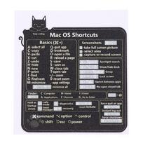Mac OS  Reference Keyboard Computer Shortcut Sticker Adhesive Removable Stickers For Quick Reference Keyboard Guide Black juoda