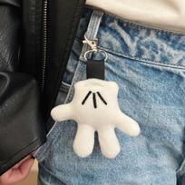 Disney Mickey creative exquisite plush glove pendant cute keychain bag decoration pendant 1pcs