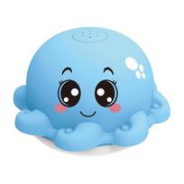 Baby Bath Toy Automatic Spray Water Lovely Cartoon Octopus Crab Bath Companion Interactive Toys Pool Bathtub Baby Electric Water Toy with Lamp Baby mėlyna