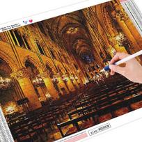 5D Diamond Painting Full Round France Notre Dame De Paris Embroidery Sale Picture 20X30
