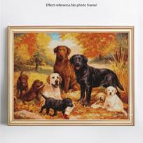 „Pasidaryk pats“ deimantinė tapyba, pilnas apvalus grąžtas gyvūnai, šunų deimantų siuvinėjimas, kalnų krištolų paveikslas 20X30CM