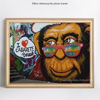 5D PASIDARYK pats deimantinė tapyba Animacinis grafiti Deimantinė siuvinėjimo nuotrauka su cirkoniu 20X30CM