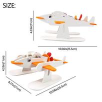 Cute Flyng Fish Robot Handmade Assembly Model Kits Toys for Children Teenager Science Experiment Class School Supplies white