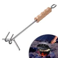 Lid Gripper with Double Hooks Hot Pot Pan Kettle Grabber Holder sidabras