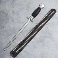 33 cm sieninis magnetinis peilio laikiklis virėjo stovo juostelė metalinė peilių blokas virtuvės galąstuvas peilių galandimo strypas