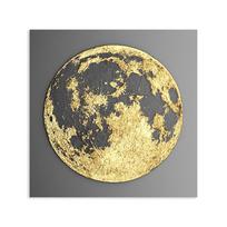 WCIC naujos baltos drobės aukso lapų serijos linijos forma ir sfera Namų dekoravimo tapyba Sienų apdaila Pakabinama tapyba 40*40cm beige