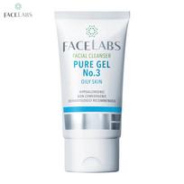 FACELABS veido prausiklis Pure Gel Nr.3 riebiai odai, hipoalergiškas, nekomedogeniškas, rekomenduojamas dermatologas, 50 ml. 50 ml. white