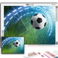 5D Pasidaryk pats deimantinė siuvinėjimo ugnis ir vanduo futbolas deimantinė tapyba mozaika namų dekoravimas Full Round 20X30CM