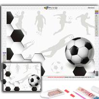 Deimantinė tapyba Ugnies ir vandens futbolo siuvinėjimas kryželiu Kalnų krištolinio akmens namų dekoras Full Round 20X30CM