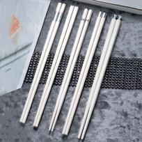 5 poros japoniškų kiniškų lazdelių „Hot Pot Buffet“ daugkartinio lydinio korėjietiškos lazdelės sušių lazdelių rinkinys sveikiems virtuvės indams black
