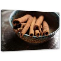 Spaudinys ant drobės Cinamon Spice Nature 60x40 ruda