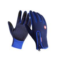 Wiwilys Winter Warm Ski Gloves Windproof Snow Mittens Snowboard Men Riding Gloves M tamsiai mėlyna spalva