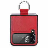 Odinis madingas dėklas su žiedu laikikliu, skirtas Samsung Galaxy Z Flip4 5g Flip 4 Flip3 Flip 3 Zflip4, apsaugantis nuo kritimo, mobiliojo telefono dangtelis for Samsung Z Flip 4 raudona
