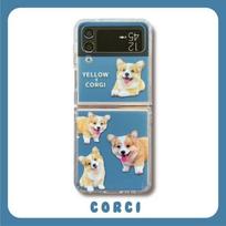 For Samsung Z Flip 4 Case Cute Puppy Translucent Folding Cases For Samsung Galaxy Z Flip 3 5g Zflip4 Shockproof Soft Back Cover Galaxy Z Flip 3