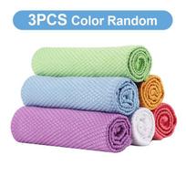 Kitchen Cleaning Towel Absorbable Fish Scale Rag Cloth Anti-grease Wiping Rags Glass Reusable Wipe Window Dish Cleaning Cloth 30X30cm