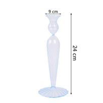 Žvakidė Namų dekoras Namų dekoravimo aksesuarai Vestuvių stalo dekoravimui Restorano permatoma stiklinė žvakidė Transparent-24cm white